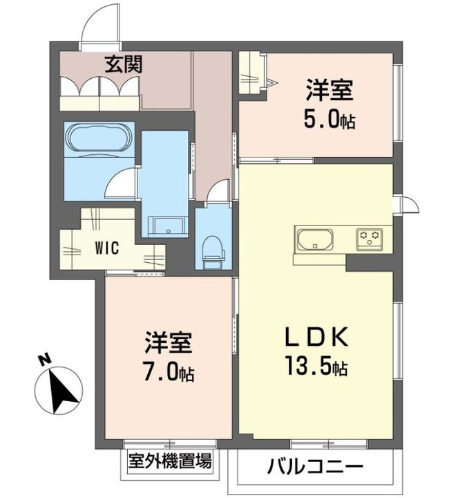 エール ブランシェの間取り