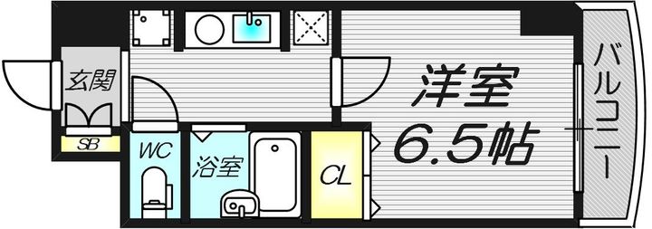 大阪府大阪市北区浪花町の賃貸マンションの間取り