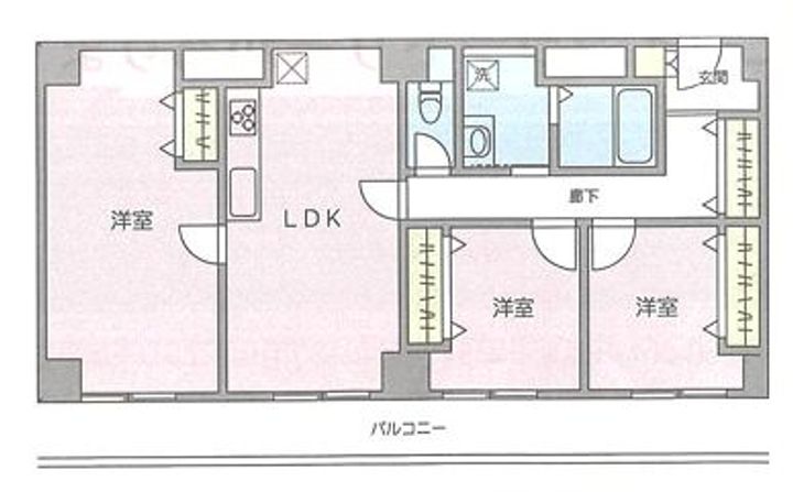 フェリス辰巳台の間取り