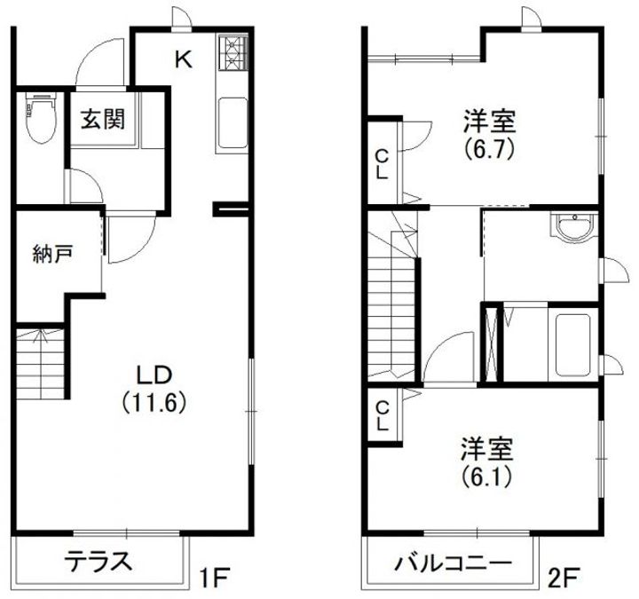静岡県浜松市浜名区細江町気賀(一戸建)の賃貸物件の間取り