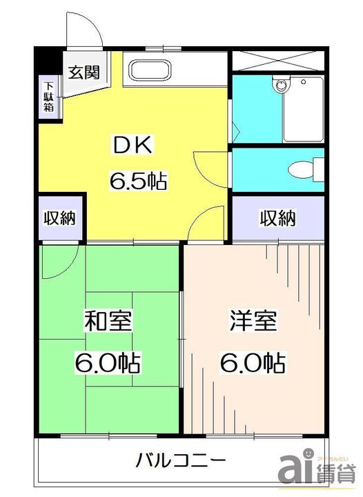 埼玉県新座市新堀1(マンション)の賃貸物件の間取り