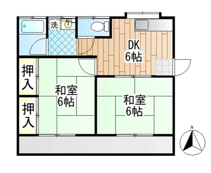 田島ハイツの間取り