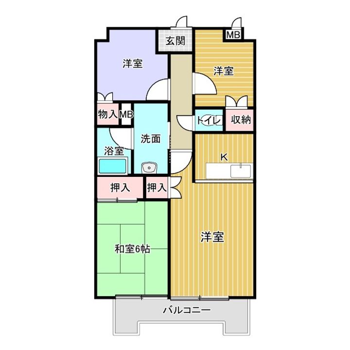 ヴェルドミール平城山の間取り