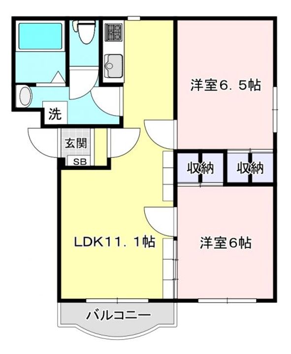 ピュアライフ結城 A棟の間取り