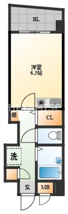 ライオンズマンション諏訪神社前の間取り