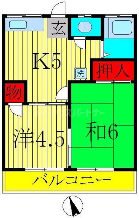 スズキハイツの間取り