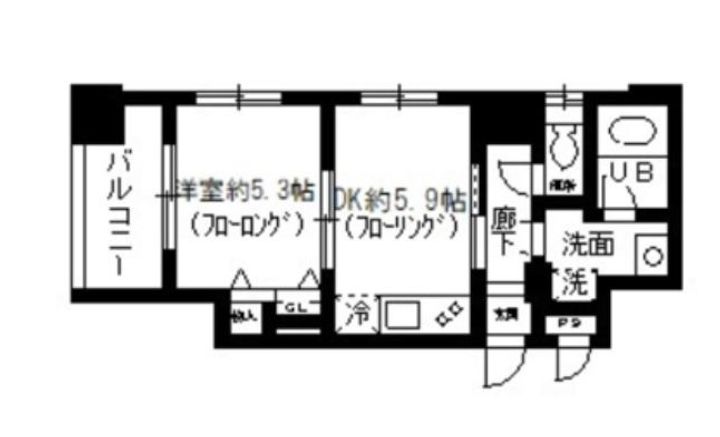 東京都台東区入谷2(マンション)の賃貸物件の間取り