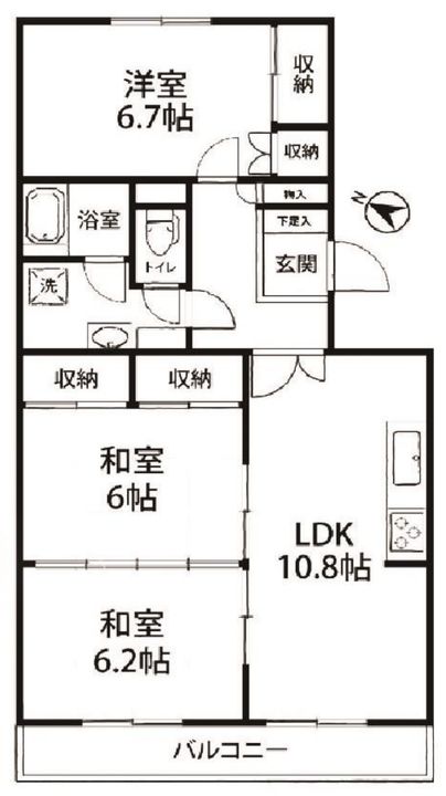 リリーディアたまプラーザの間取り