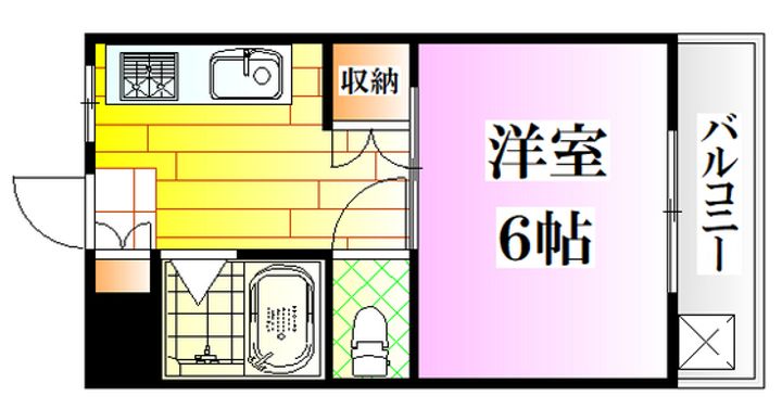 広島県広島市南区大州2(マンション)の賃貸物件の間取り
