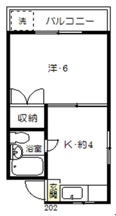 光コーポ赤塚の間取り