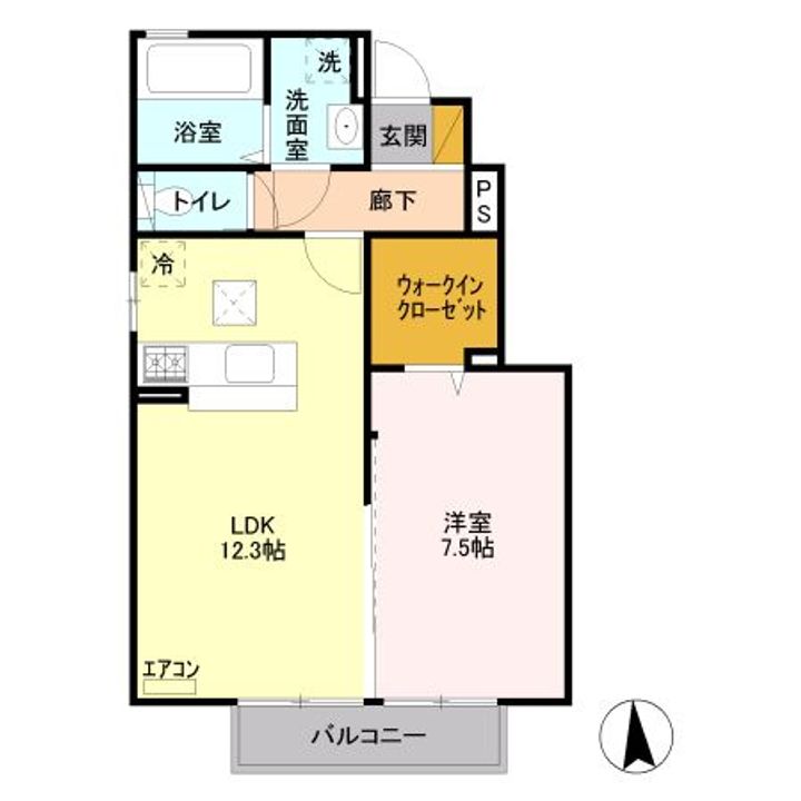 栃木県宇都宮市雀の宮2(アパート)の賃貸物件の間取り