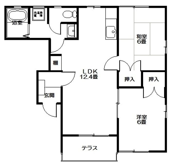 アムール前ノ原(泉町下川)の間取り