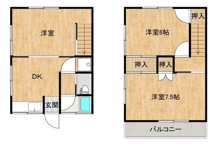 熊本県熊本市中央区出水3(一戸建)の賃貸物件の間取り