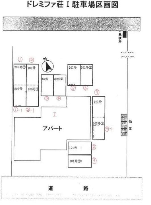 ドレミファ荘Iの地図