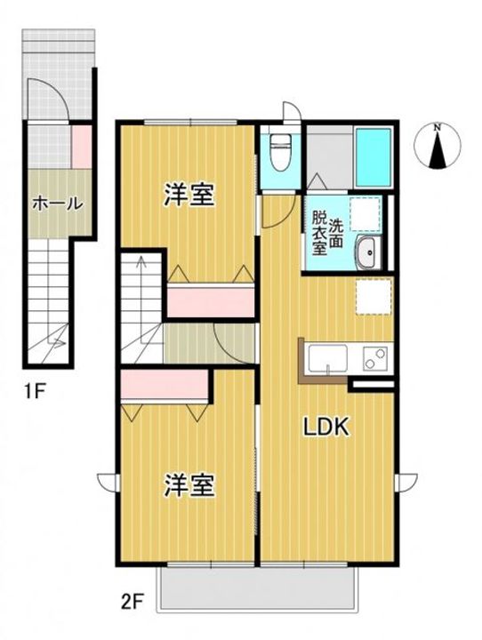 ドレミファ荘Iの間取り