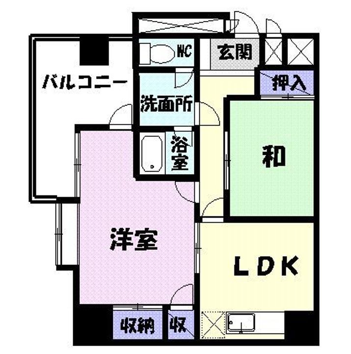 双葉ハイム一条の間取り