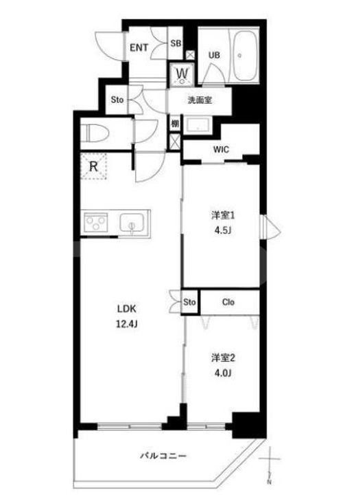 東京都荒川区東日暮里5(マンション)の賃貸物件の間取り
