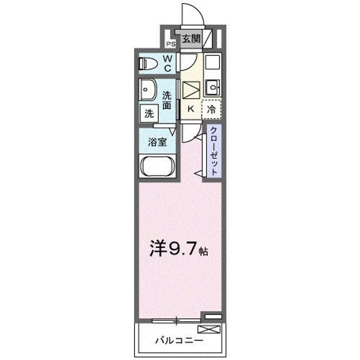 東京都日野市豊田3(アパート)の賃貸物件の間取り