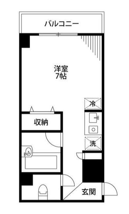 ベルメゾン高輪の間取り