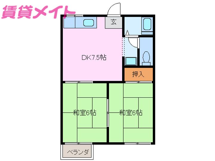 フォーブル平田の間取り