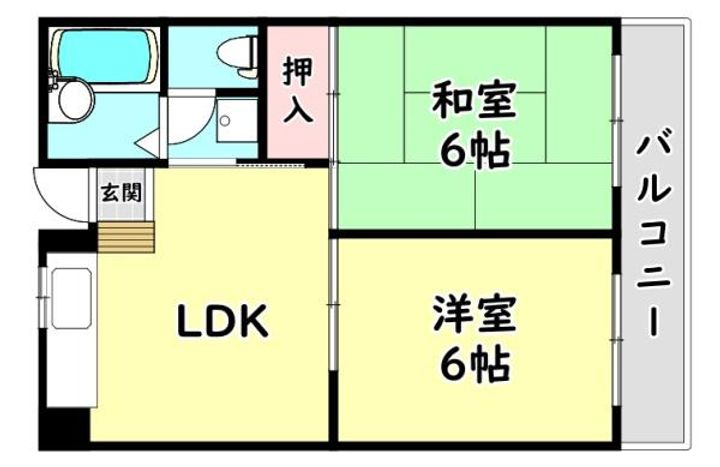 大阪府守口市藤田町3(マンション)の賃貸物件の間取り