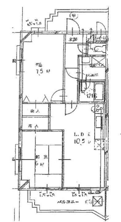 兵庫県神戸市西区大津和2(マンション)の賃貸物件の間取り