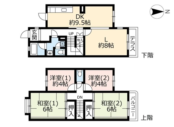 UR藤沢台第五の間取り
