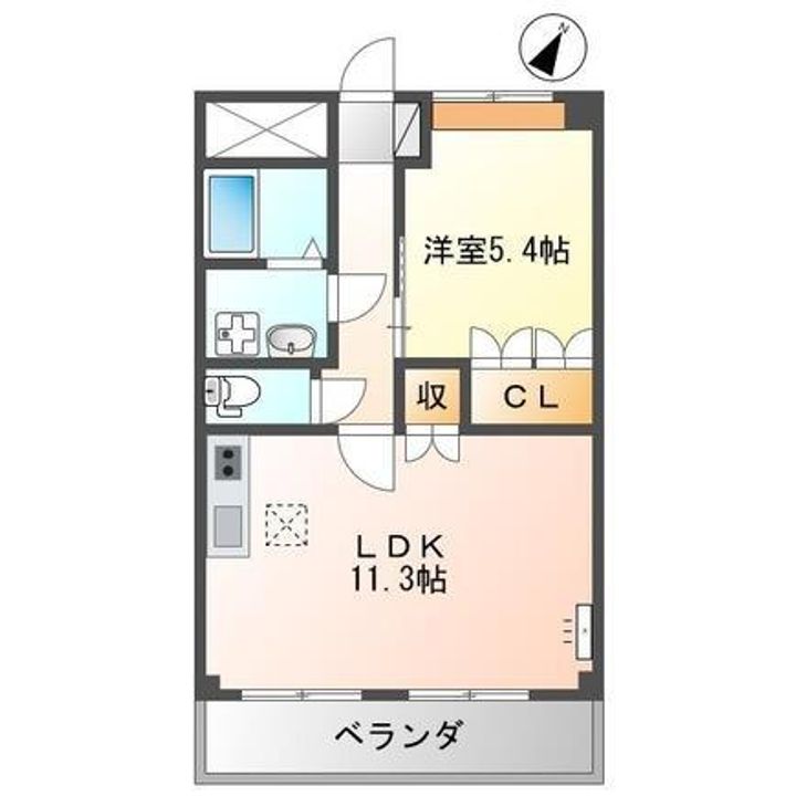 アーバニーハイムIの間取り