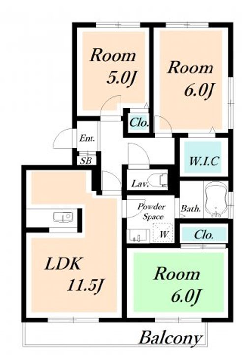 千葉県市川市妙典3(アパート)の賃貸物件の間取り