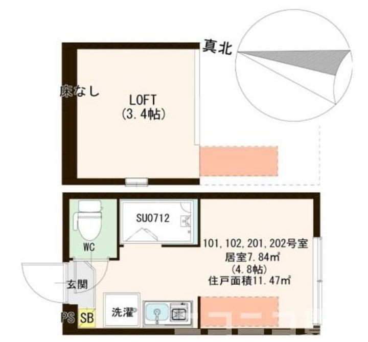 ハーモニーテラス稲荷台IIの間取り