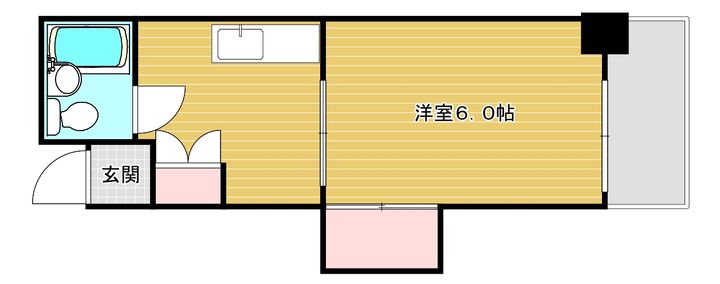 広島県広島市中区大手町4(マンション)の賃貸物件の間取り