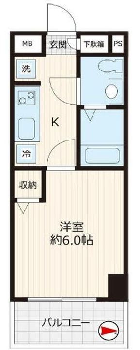 レアレジデンス稲毛の間取り