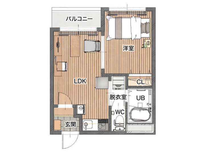 ファーニッシュド・ステイ塩尻駅前の間取り