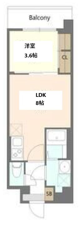 Alivis緑橋の間取り