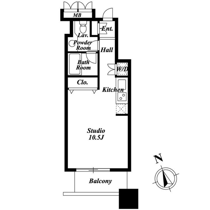 LaSante池田山の間取り