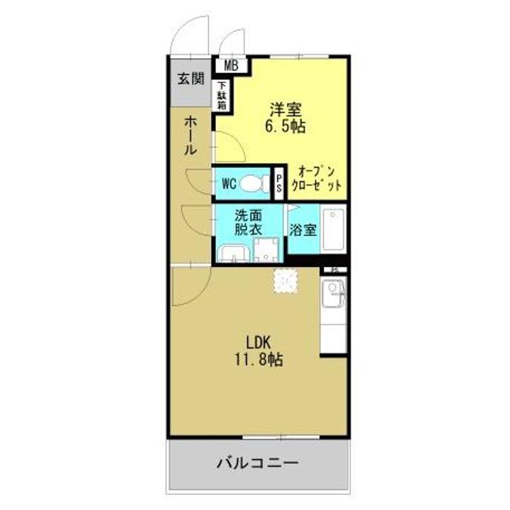 鹿児島県霧島市隼人町東郷1の賃貸マンションの間取り