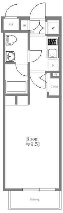 東京都墨田区京島1(マンション)の賃貸物件の間取り