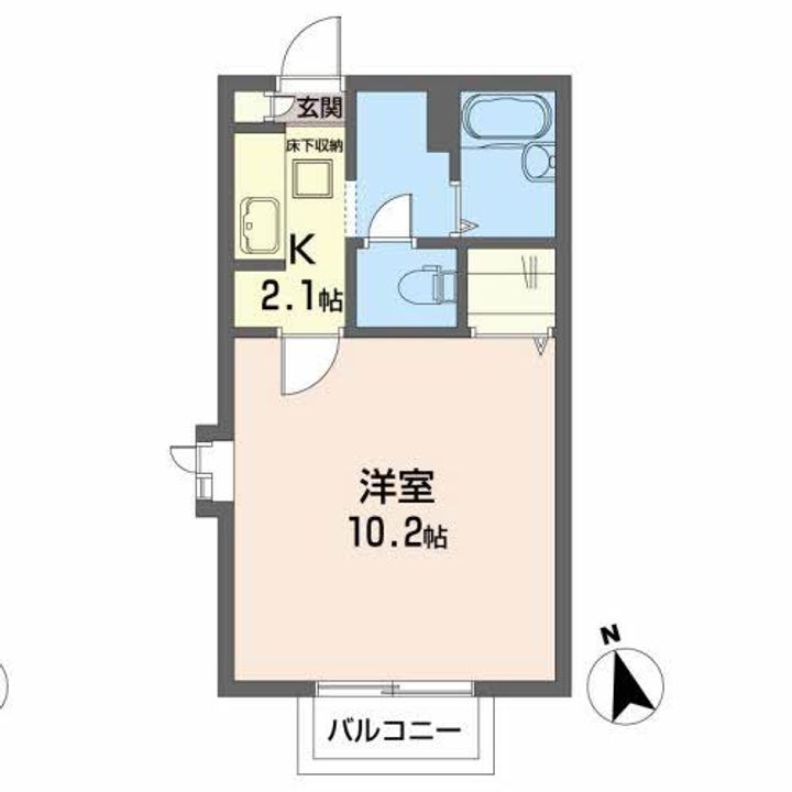 KSフラットAの間取り