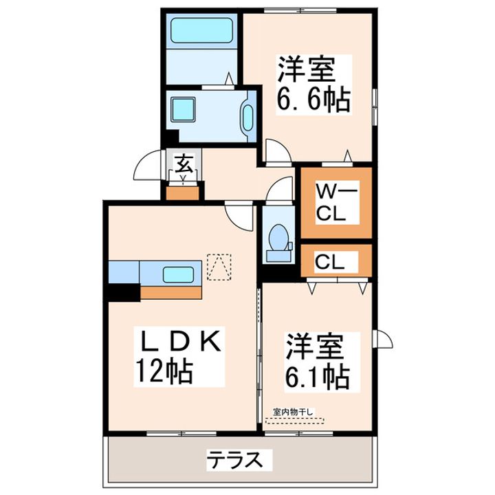 グリーン アベニュー(下江津)の間取り