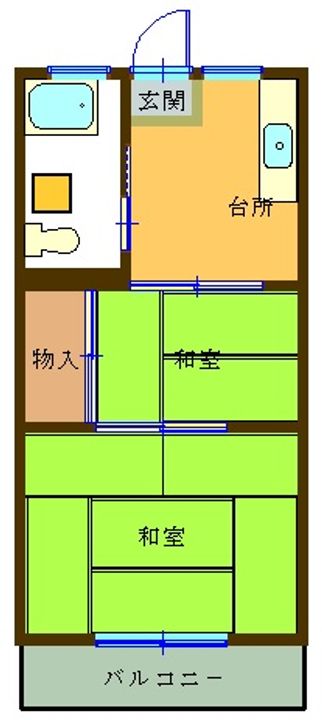 尾崎荘の間取り