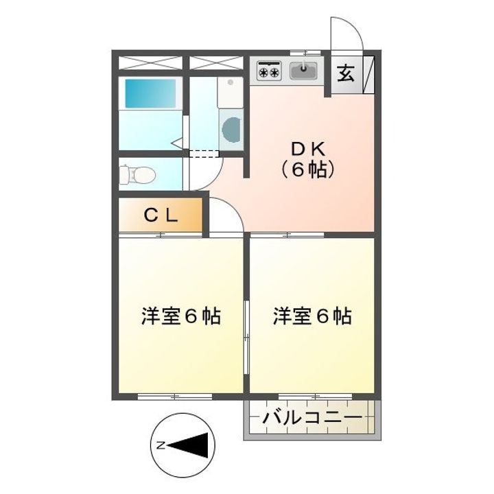 ISグランデ北野の間取り
