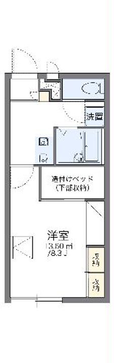 レオパレスズーデングッチの間取り