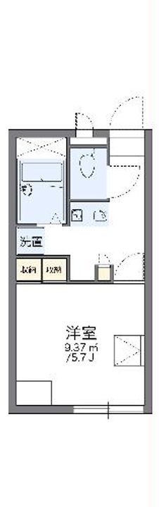 レオパレスサンフラワーIIの間取り