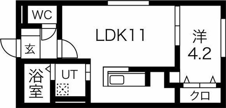 北海道札幌市白石区菊水七条1(マンション)の賃貸物件の間取り