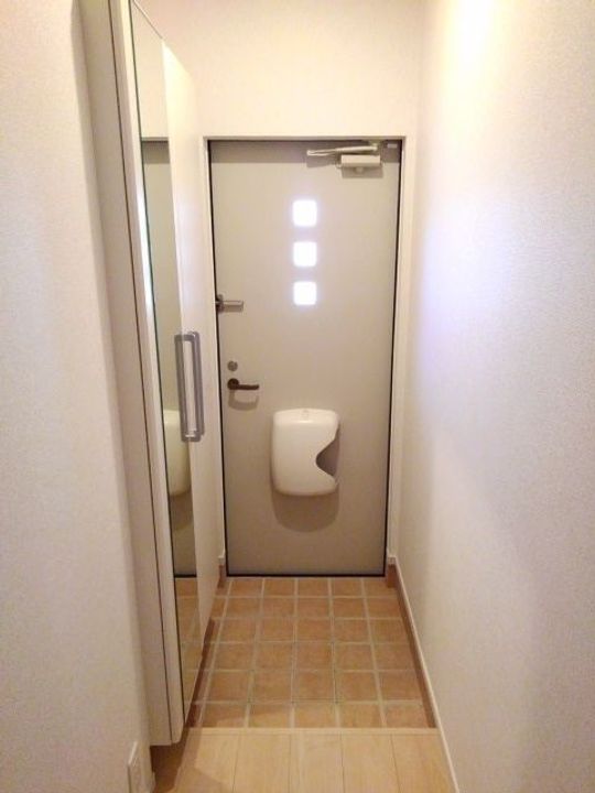 福島県福島市北矢野目字竹ノ花(アパート)の賃貸物件の玄関