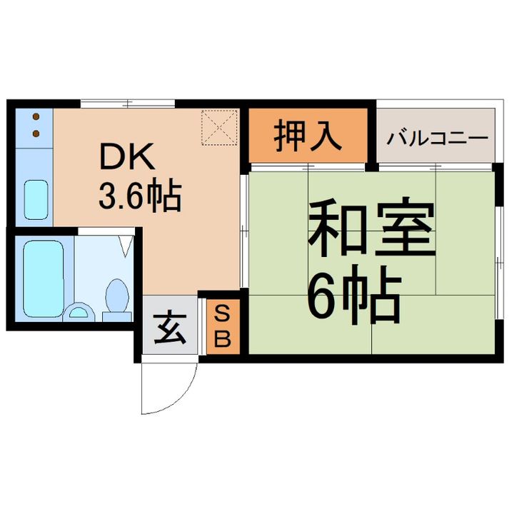 兵庫県尼崎市尾浜町2(マンション)の賃貸物件の間取り