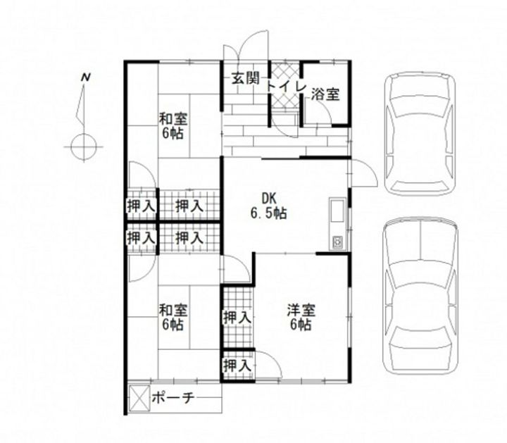 岡山県岡山市中区国府市場(一戸建)の賃貸物件の間取り