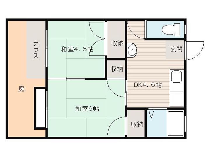 滋賀県大津市坂本6(アパート)の賃貸物件の間取り
