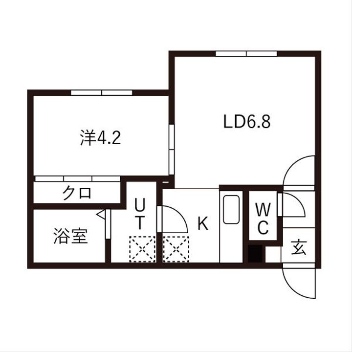 仮)平岸2ー8MSの間取り