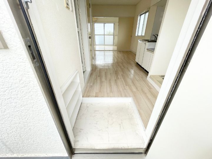 タウンハイツの玄関